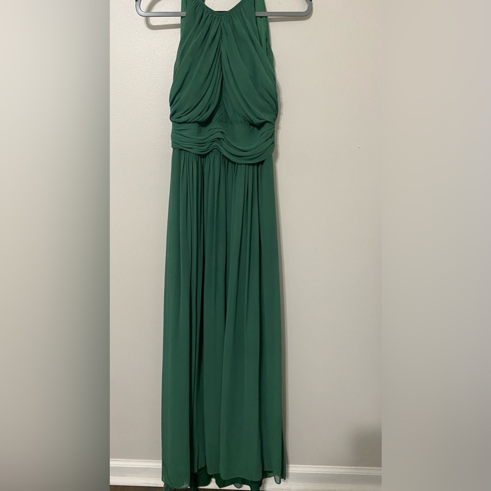 Green Chiffon Evening Gown | Dessy Collection